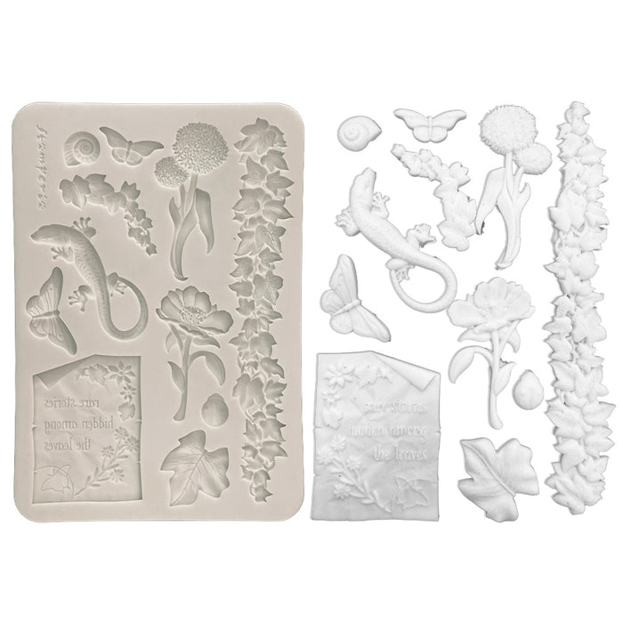 All Around Silicon Mould A5 - flowers and leaves