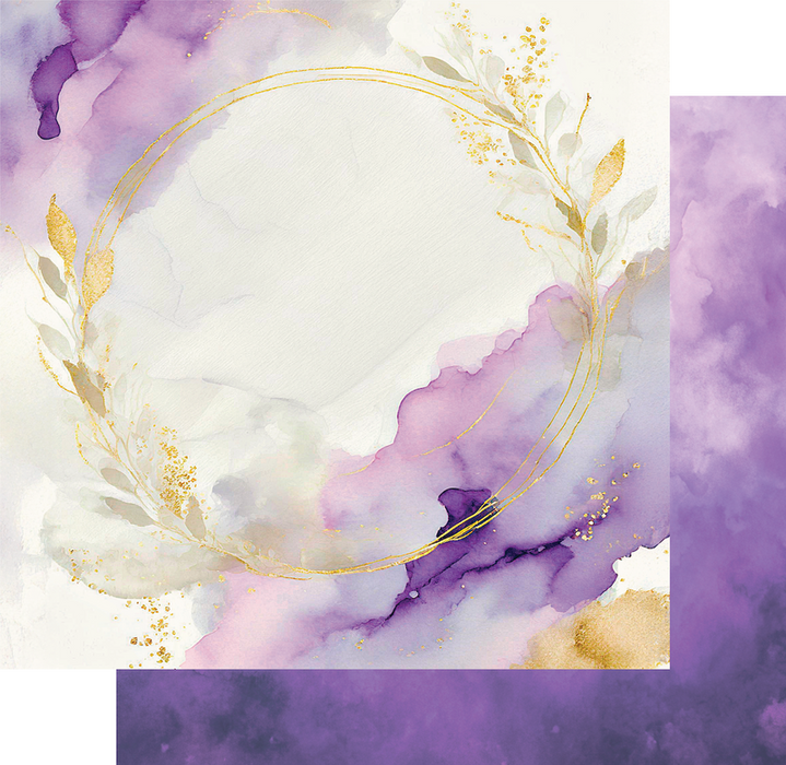 Ultraviolet Delight - Gold & Amethyst Paper