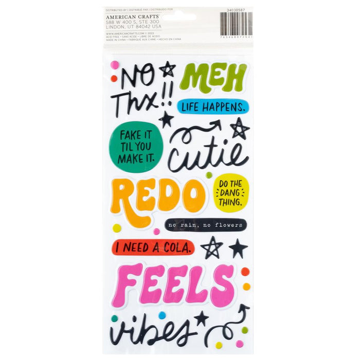 Whatevs Thickers Stickers