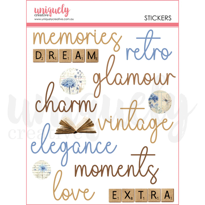 Vintage Chronicles DIMENSIONAL STICKERS