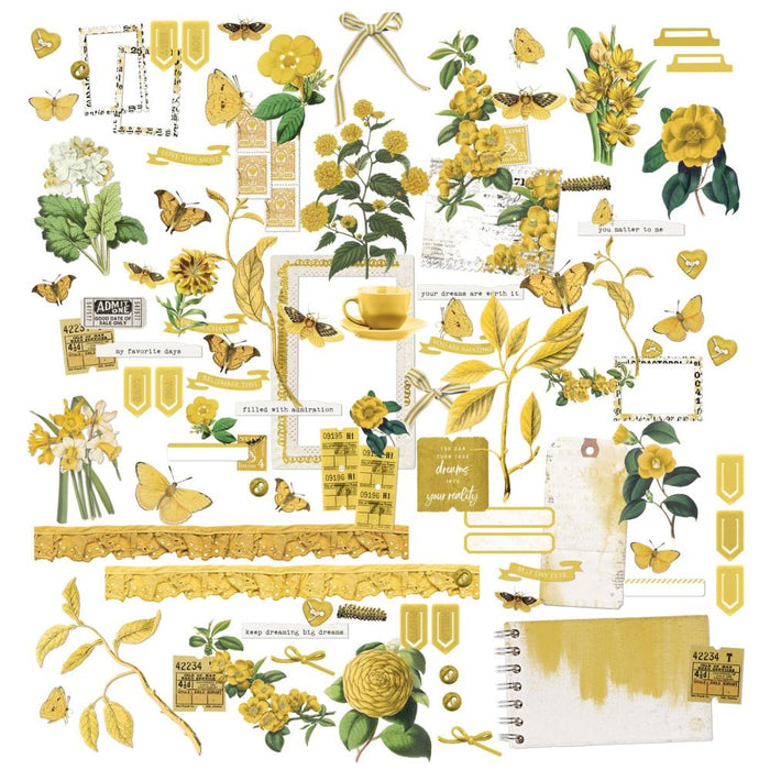 Color Swatch: Ochre Laser Cut Outs