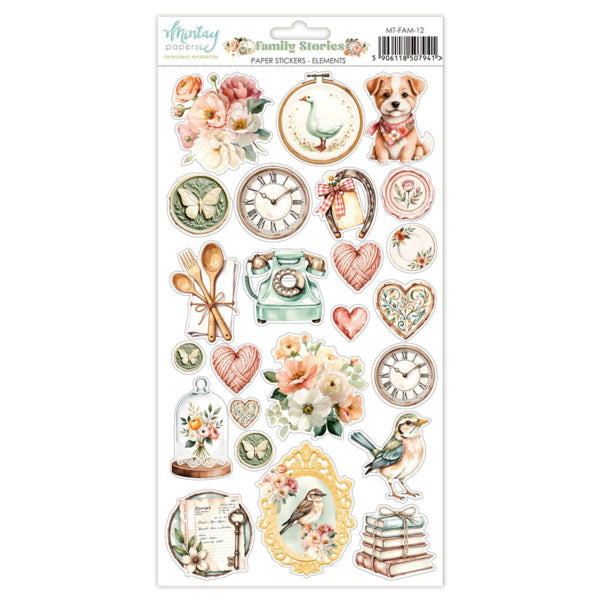 FAMILY STORIES PAPER STICKERS - ELEMENTS