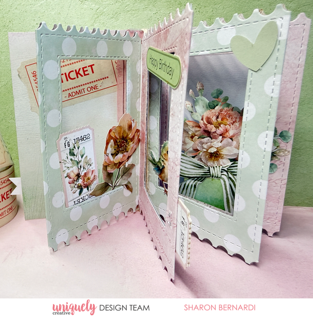 FOLDING TICKET FRAME DIE