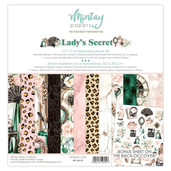 LADY'S SECRET 12 X 12 PAPER SET