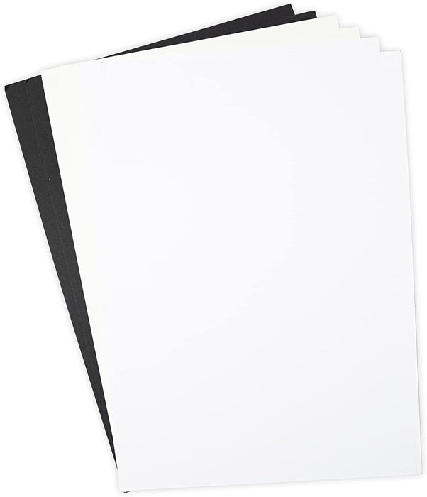 Surfacez Smooth Cardstock - Black/Ivory/White
