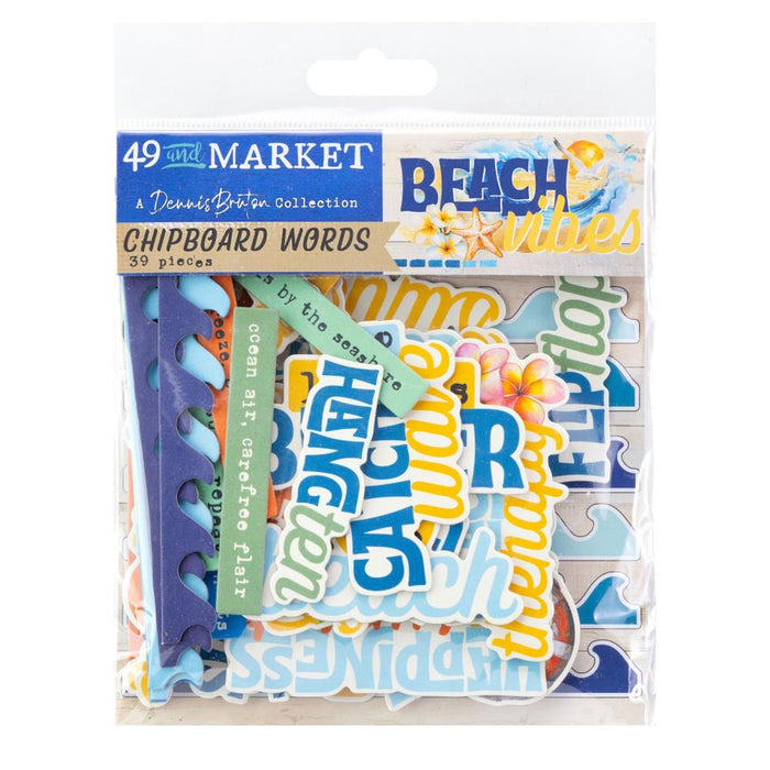 Beach Vibes Chipboard Set