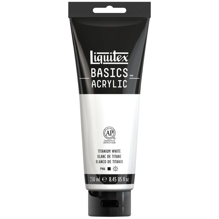 LIQUITEX BASICS ACRYLIC 250ml - Titanium White