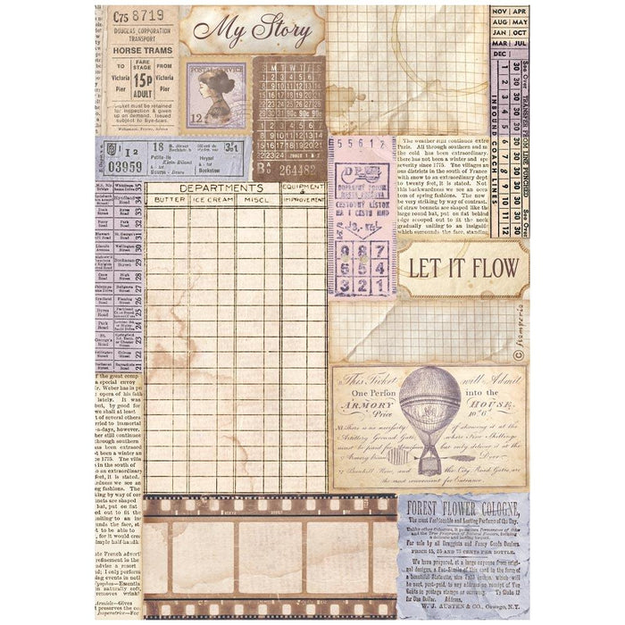 Quiet Days Rice Paper Selection A4