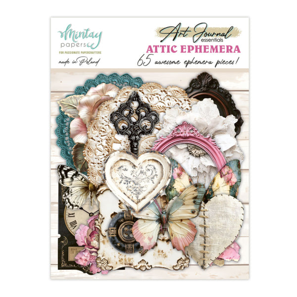 ART JOURNAL EPHEMERA PACK - ATTIC