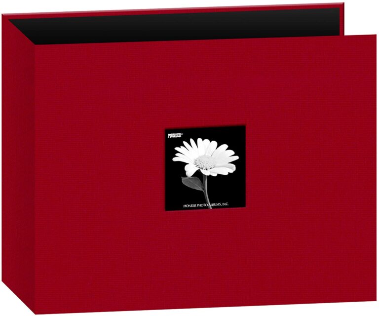 Pioneer 12 x 12-inch Fabric 3-Ring Binder Album - Red
