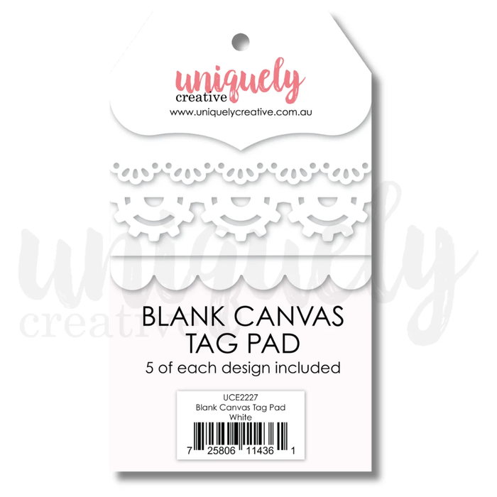 BLANK CANVAS TAG PAD - WHITE