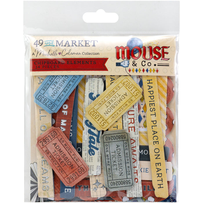 Mouse & Co. Chipboard Set