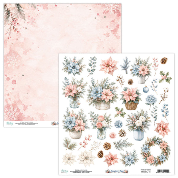SNOWBERRY LANE 12 X 12 FLORA PAPER