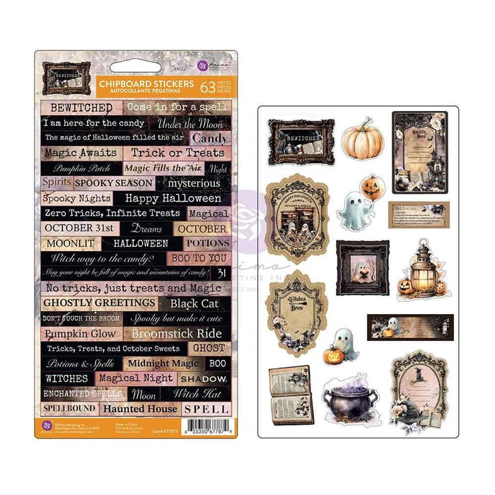 Bewitched Chipboard Stickers