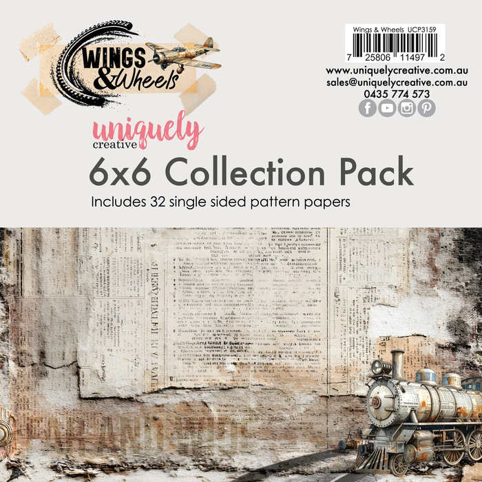 WINGS & WHEELS 6 X 6 COLLECTION PACK