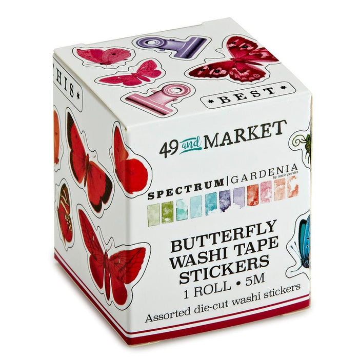 Spectrum Gardenia Washi Sticker Roll - Butterfly