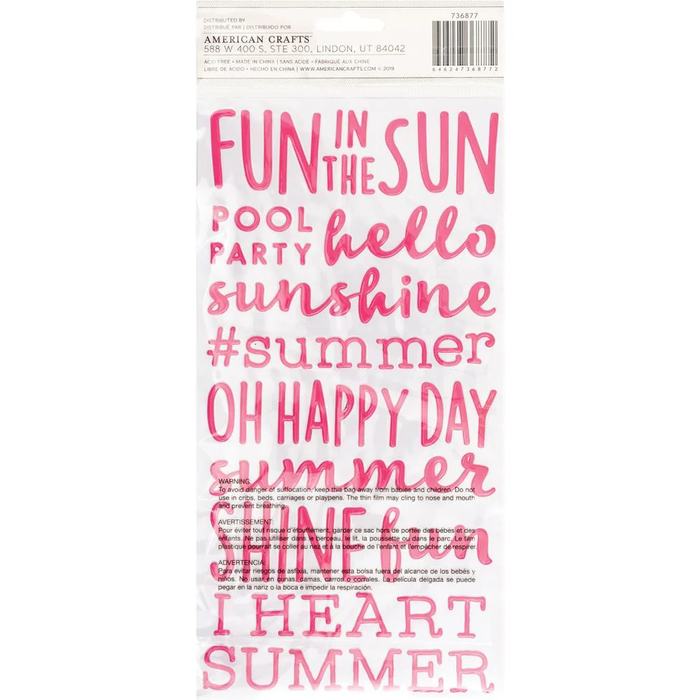 Sun & Fun Thickers Stickers