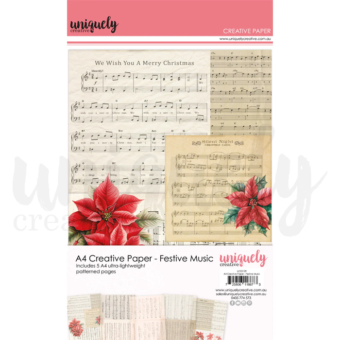 A4 CREATIVE PAPER - FESTIVE MUSIC