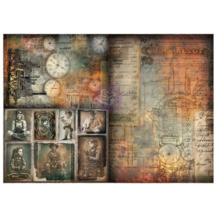Finnabair A3 Decoupage - Time Traveller