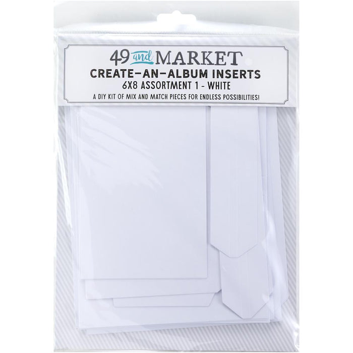 Create-An-Album Foundation Inserts - Assortment 1 White