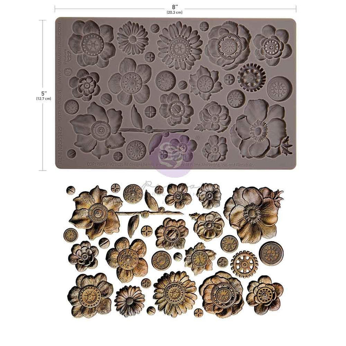 Finnabair Decor Moulds - Rusty Flowers