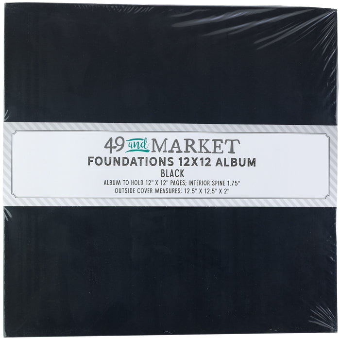 49 & MARKET FOUNDATIONS 12X12 ALBUM - BLACK