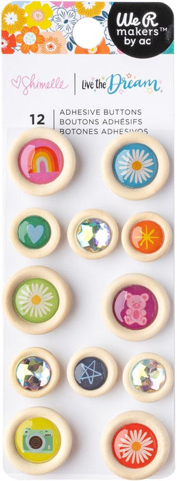 Shimelle Live The Dream Enamel Buttons