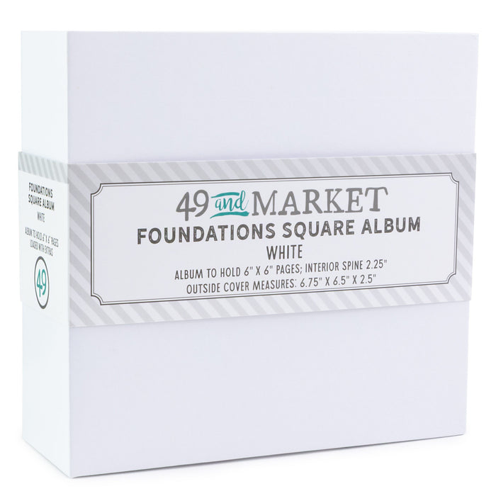 Foundations Square Album – White
