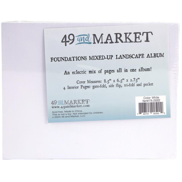 49 & Market Foundations Mixed Up Album - Landscape, White