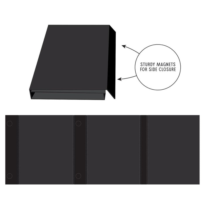 49 And Market Create-An-Album Triple Flip Album Base - Black