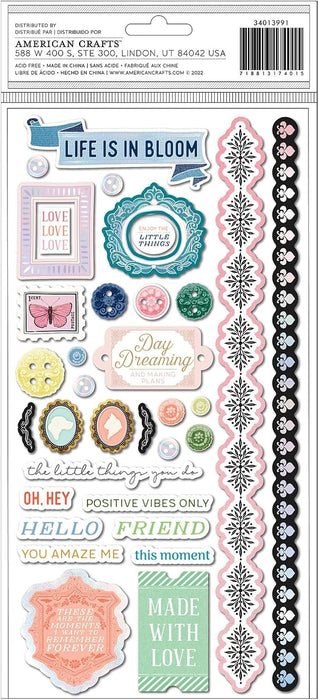 Beautiful Things Phrase/Chipboard Thickers