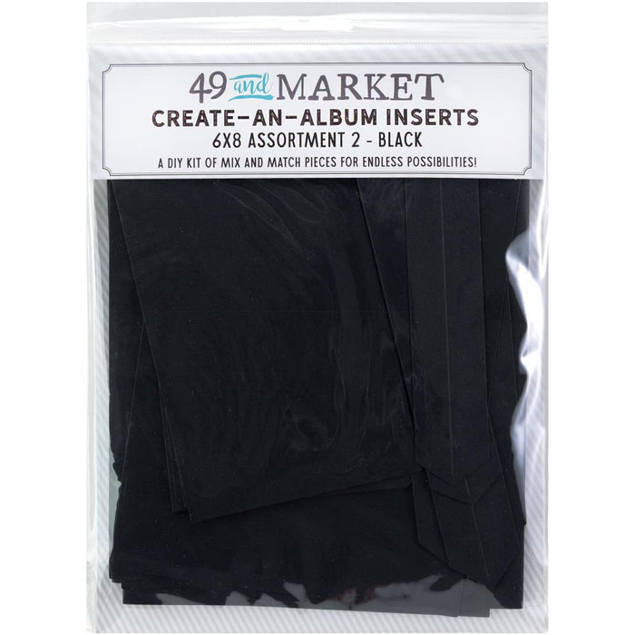 Create-An-Album Foundation Inserts - Assortment 2 Black