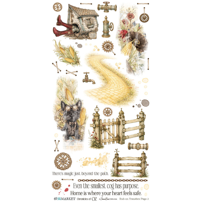Chronicles of Oz 6 x12 Essential Rub-on Transfer Set