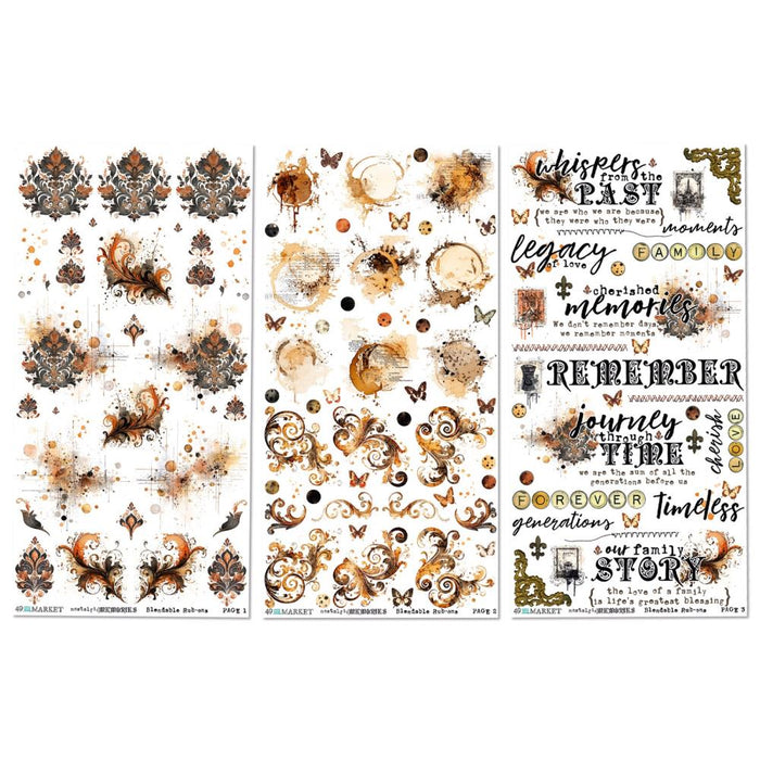 Nostalgic Memories Blendable Rub-On Transfers