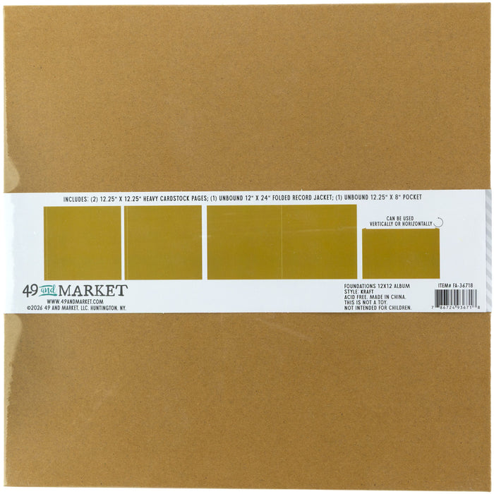 49 & MARKET FOUNDATIONS 12X12 ALBUM - KRAFT