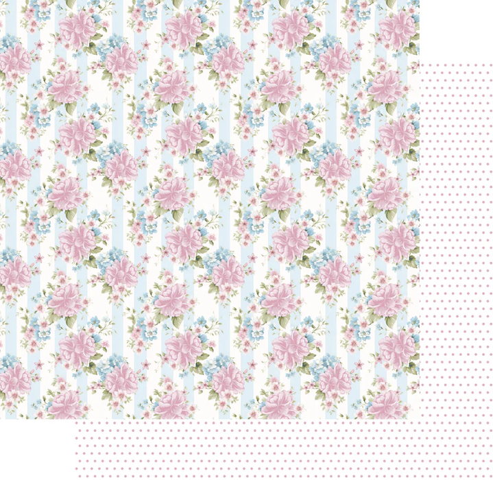 PATCHWORK ROSES QUILT BLOCK PAPER