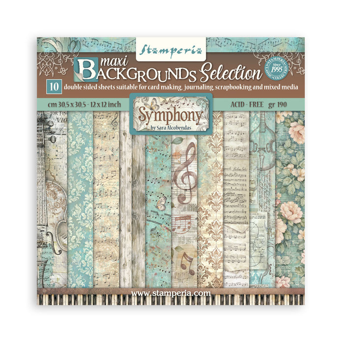 Symphony Backgrounds Pad 12"X12"