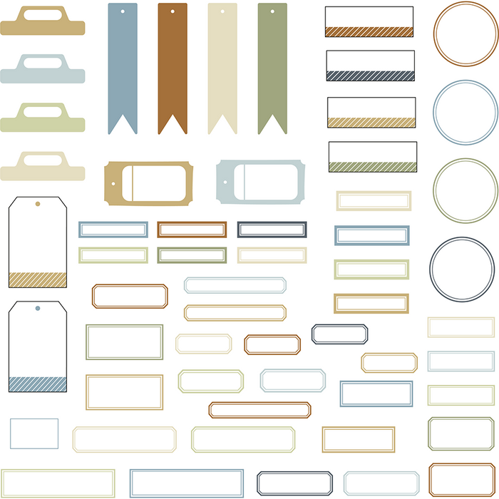 Cozy Cottage Die-cuts labels