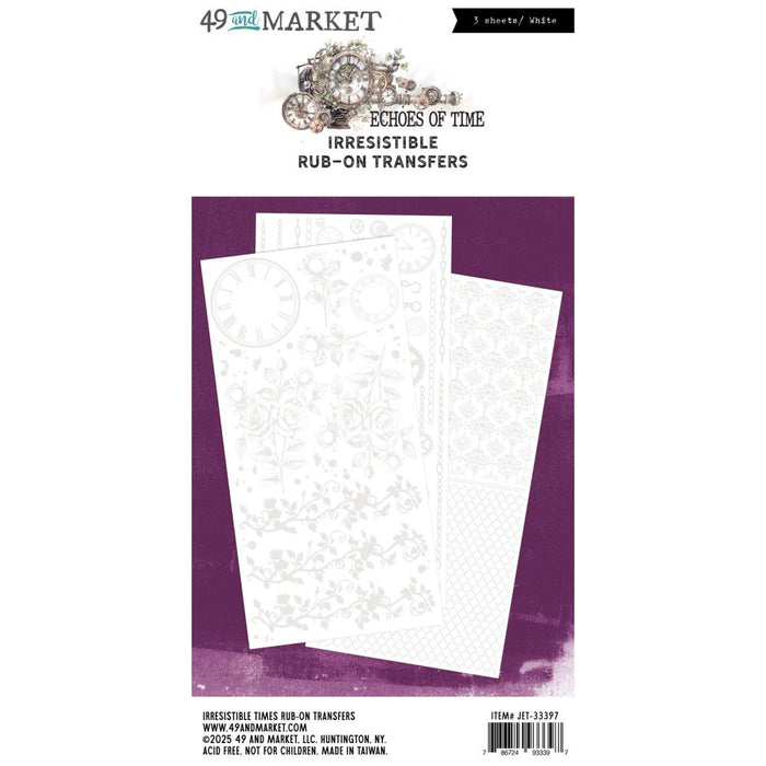 Echoes Of Time Irresistible Rub-On Transfers