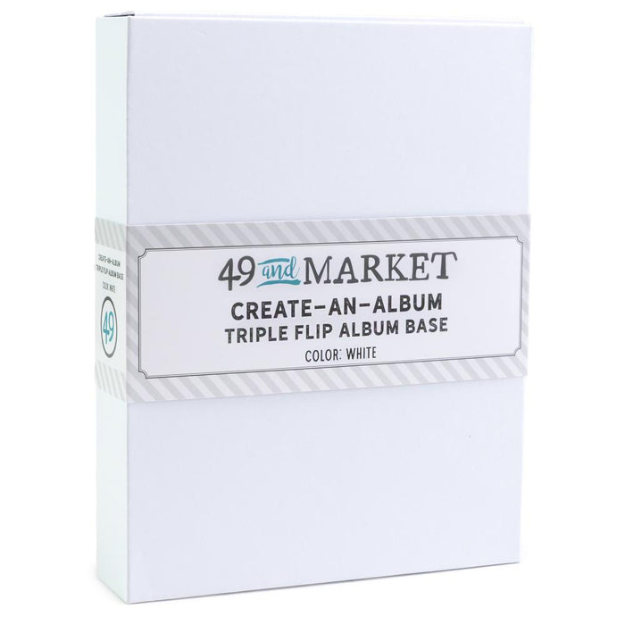 49 And Market Create-An-Album Triple Flip Album Base - White