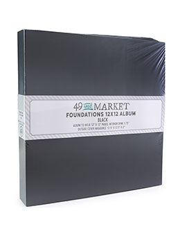 49 & MARKET FOUNDATIONS 12X12 ALBUM - BLACK