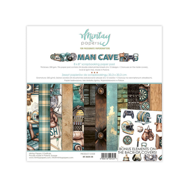 MAN CAVE 8 X 8 PAPER SET