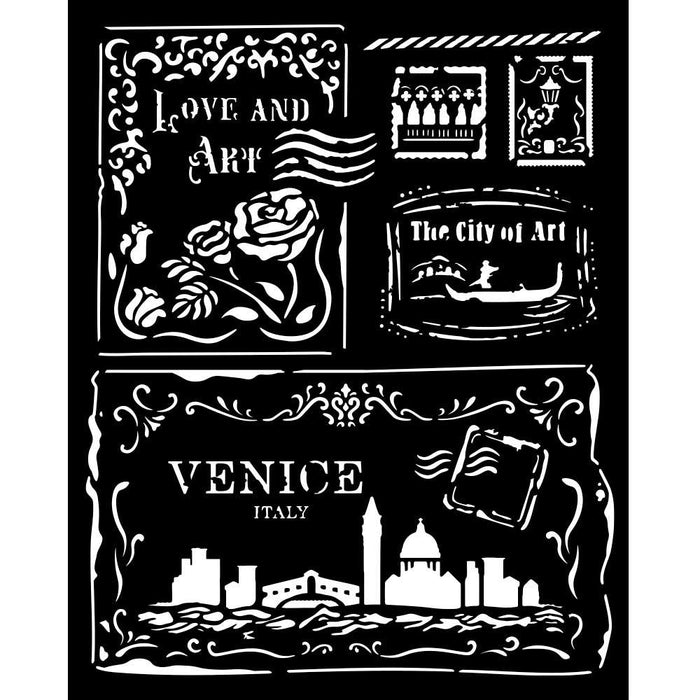 Venice City of Art Stencil - Cards