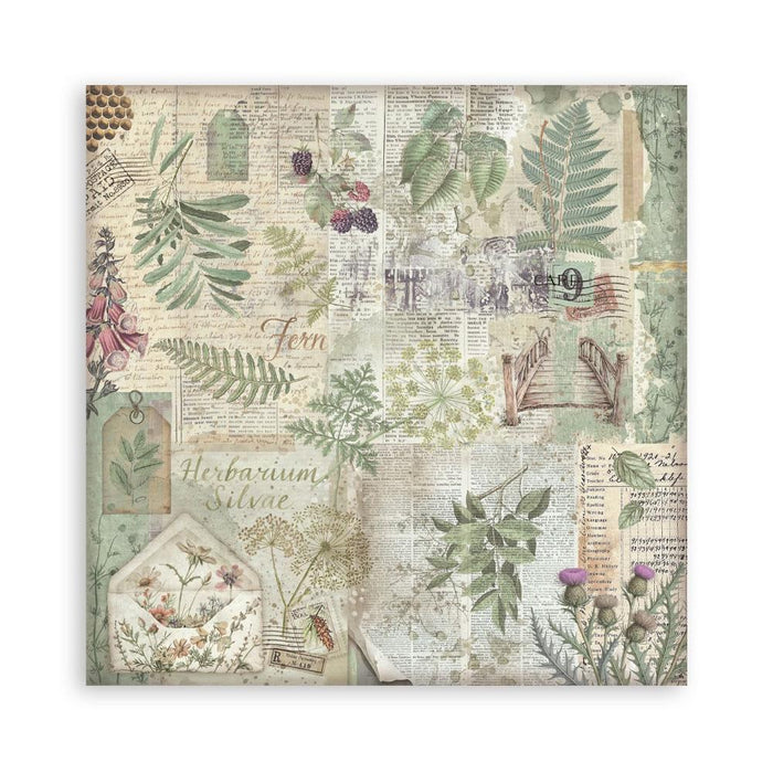 Herbarium Silvae Backgrounds Pad 12"X12"
