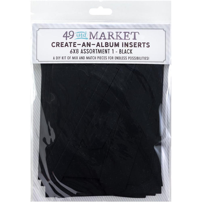 Create-An-Album Foundation Inserts - Assortment 1 Black