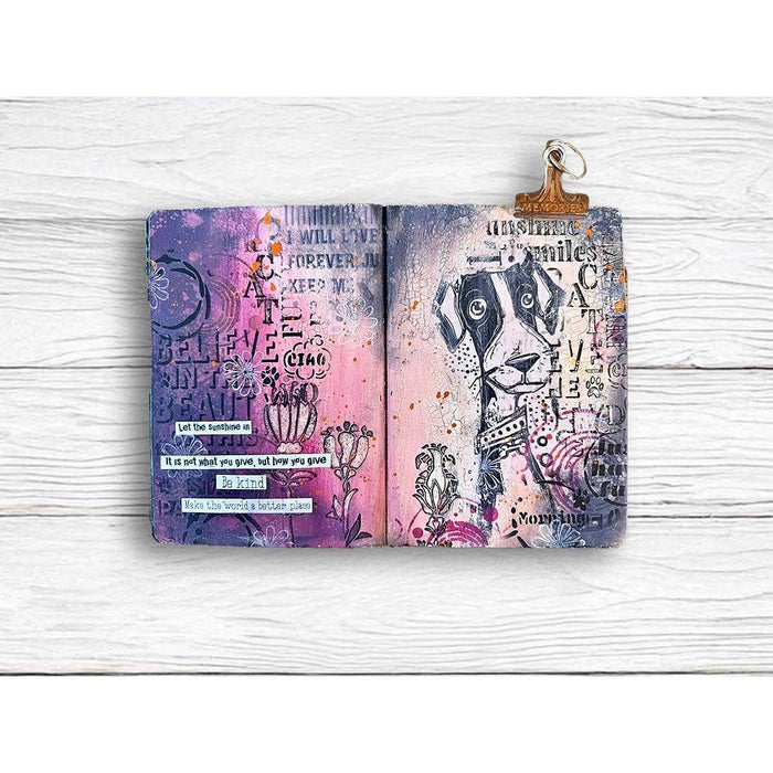 Furry Friends Stencil - Quotes Pattern