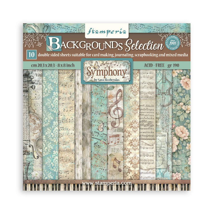 Symphony Backgrounds Pad 8"X8"