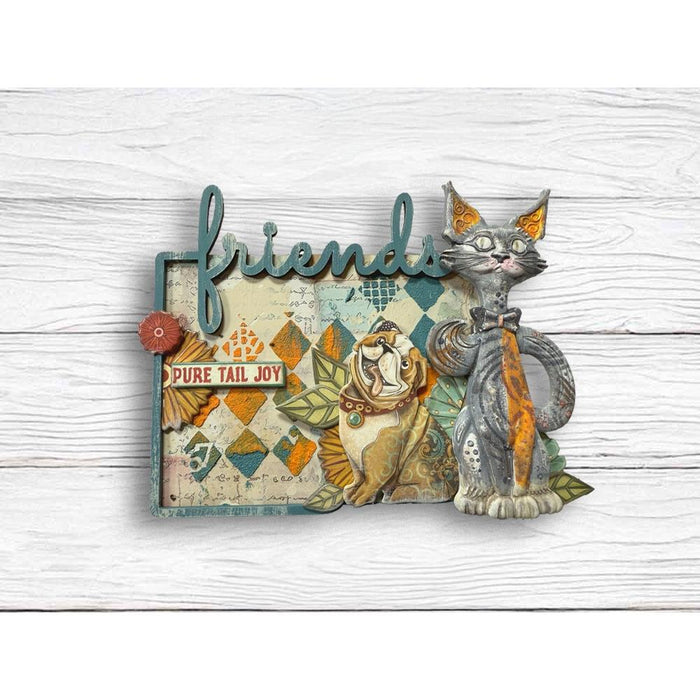 Furry Friends Stencil - Rhombus Pattern