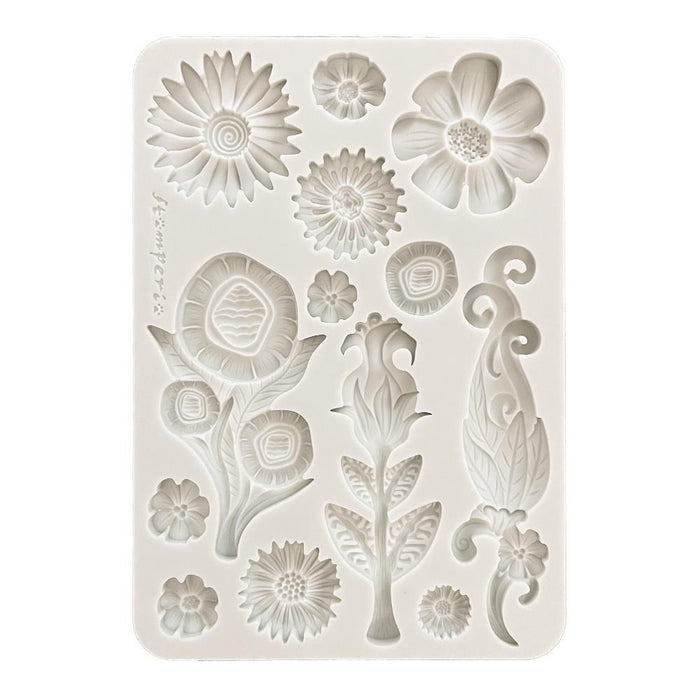 Furry Friends Silicon Mould A5 - Flowers
