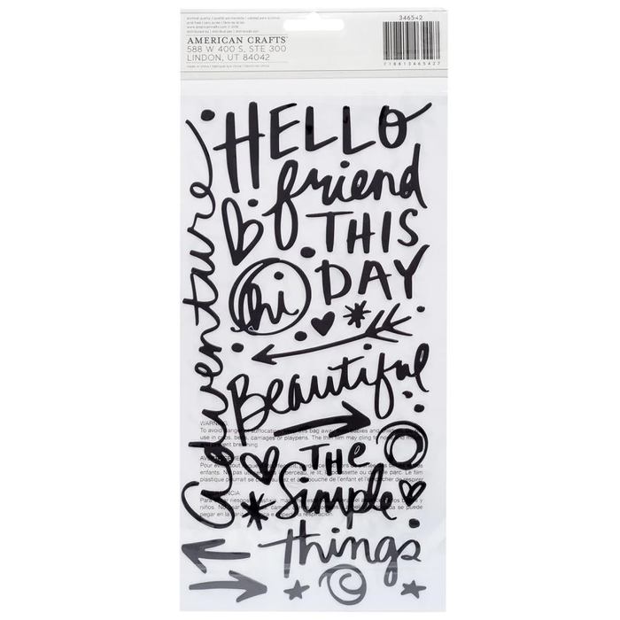 One of a Kind Thickers Stickers